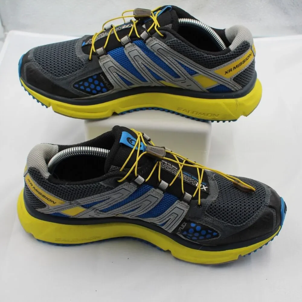 Salomon Men's XR Mission Trail Running Shoes Size 11 - Blue/Yellow